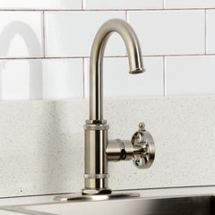 Bar Faucet, Belknap, Single-Handle, 1-Hole Deck Mount, Brushed Nickel