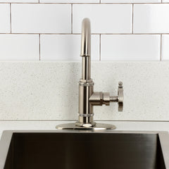 Bar Faucet, Belknap, Single-Handle, 1-Hole Deck Mount, Brushed Nickel
