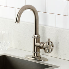 Bar Faucet, Belknap, Single-Handle, 1-Hole Deck Mount, Brushed Nickel