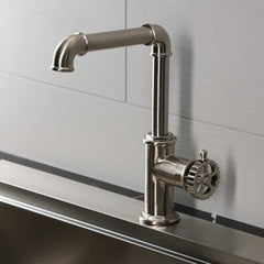 Bar Faucet, Fuller, One-Handle Deck Mount in Brushed Nickel