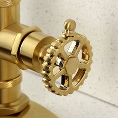 Bar Faucet, Fuller, Single-Handle, 1-Hole Deck Mount, Brushed Brass