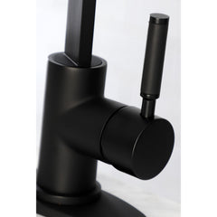 Bar Faucet, Kaiser with One Handle and 1-Hole Deck Mount in Matte Black