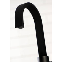 Bar Faucet, Kaiser with One Handle and 1-Hole Deck Mount in Matte Black