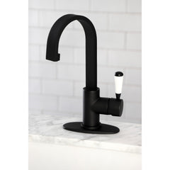 Bar Faucet, Paris, One-Handle Deck Mount in Matte Black