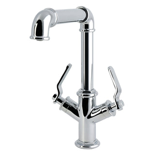 Bar Faucet, Whitaker, Two-Handle Deck Mount in Polished Chrome