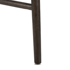 Bar Stool, 30 in Seat Height, Upholstered Fabric Seat with Solid Wood Frame