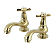 Basin Tap Faucet, Essex, Two-Handle Deck Mount in Polished Brass