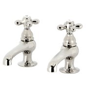 Basin Tap Faucet, Heirloom, Two-Handle Deck Mount in Polished Nickel