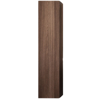 Bath Vanity Side Cabinet, 55 in H x 12 in W in Dark Brown
