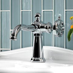 Bathroom Faucet, Belknap, One-Handle with Push Pop-Up Drain in Polished Chrome