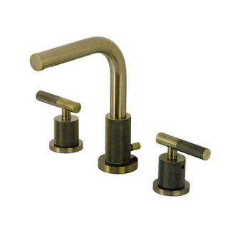 Bathroom Faucet, Convergent, Two-Handle, Widespread, Antique Brass