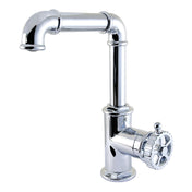 Bathroom Faucet, Fuller, One-Handle with Push Pop-Up Drain in Polished Chrome