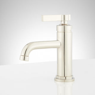 Bathroom Faucet, Greyfield, Single Hole with Pop-Up Drain in Polished Nickel