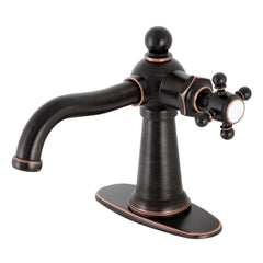 Bathroom Faucet, Heirloom, One-Handle 1-Hole with Push Pop-Up in Naples Bronze