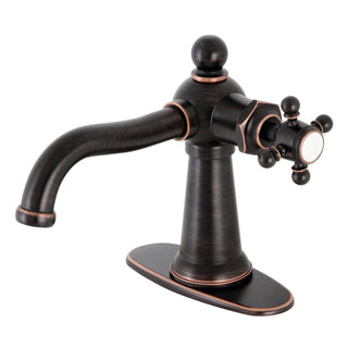 Bathroom Faucet, Heirloom, One-Handle 1-Hole with Push Pop-Up in Naples Bronze