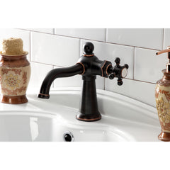 Bathroom Faucet, Heirloom, One-Handle 1-Hole with Push Pop-Up in Naples Bronze