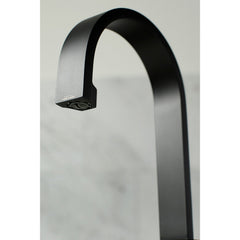 Bathroom Faucet, Kaiser, One-Handle with Push Pop-Up Drain in Matte Black