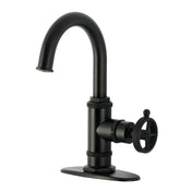 Bathroom Faucet, Levante, One-Handle 1-Hole with Pop-Up Drain in Matte Black