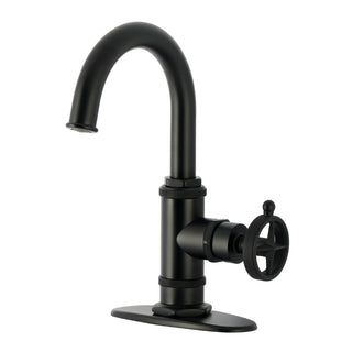 Bathroom Faucet, Levante, One-Handle 1-Hole with Pop-Up Drain in Matte Black