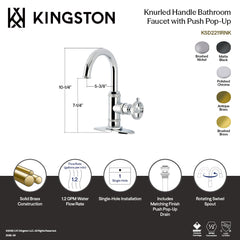 Bathroom Faucet, Levante, One-Handle 1-Hole with Pop-Up Drain in Matte Black
