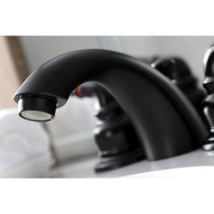 Bathroom Faucet, Magellan, Two-Handle 3-Hole in Matte Black