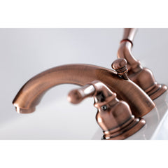 Bathroom Faucet, Magellan, Two-Handle Mini-Widespread in Antique Copper
