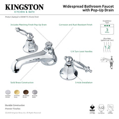 Bathroom Faucet, Metropolitan, Two-Handle Widespread in Oil Rubbed Bronze