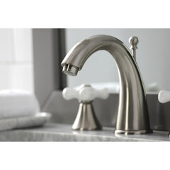 Bathroom Faucet, Naples, Two-Handle 3-Hole in Brushed Nickel