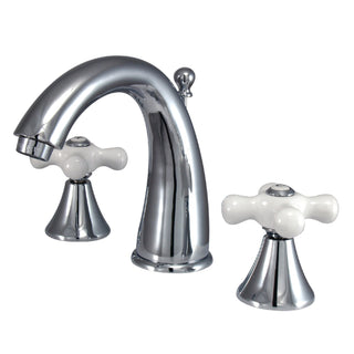 Bathroom Faucet, Naples, Two-Handle Widespread in Polished Chrome