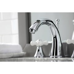Bathroom Faucet, Naples, Two-Handle Widespread in Polished Chrome