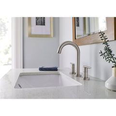 Bathroom Faucet, Parma, Widespread, 2-Handle, Brushed Nickel