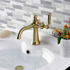 Bathroom Faucet, Tulare, One-Handle 1-Hole in Brushed Brass