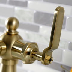Bathroom Faucet, Tulare, One-Handle 1-Hole in Brushed Brass