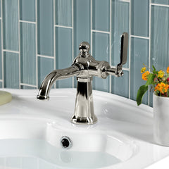 Bathroom Faucet, Tulare, One-Handle 1-Hole in Polished Nickel