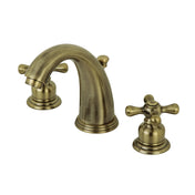 Bathroom Faucet, Victorian, Two-Handle Widespread in Antique Brass