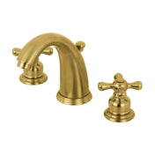 Bathroom Faucet, Victorian, Two-Handle Widespread in Brushed Brass