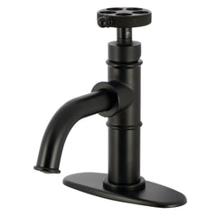 Bathroom Faucet, Webb, Single-Hole One-Handle with Pop-Up Drain in Matte Black