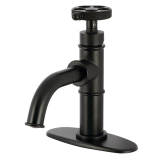 Bathroom Faucet, Webb, Single-Hole One-Handle with Pop-Up Drain in Matte Black
