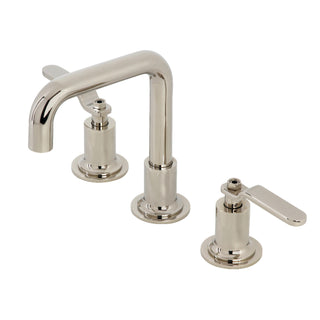 Bathroom Faucet, Whitaker, Deck Mount, Brass, Polished Nickel