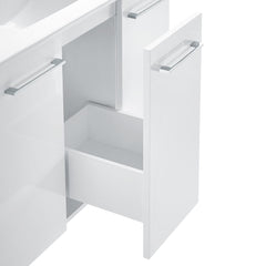 Bathroom Vanity, Annecy, 36 Inch with Ceramic Sink Top in White
