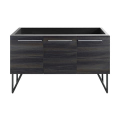 Bathroom Vanity Cabinet, Annecy, 60 in, 2 Doors 1 Drawer in Black Walnut