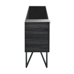 Bathroom Vanity Cabinet, Annecy, 60 in, 2 Doors 1 Drawer in Black Walnut