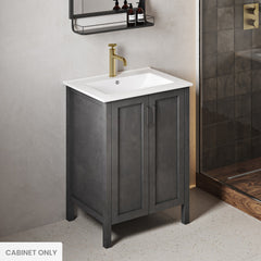 Bathroom Vanity Cabinet, Avallon, Freestanding in Matte Black