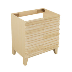 Bathroom Vanity Cabinet, Cascade, 30 Inch Freestanding in Natural Oak