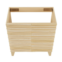 Bathroom Vanity Cabinet, Cascade, 30 Inch Freestanding in Natural Oak