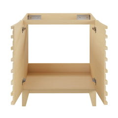 Bathroom Vanity Cabinet, Cascade, 30 Inch Freestanding in Natural Oak
