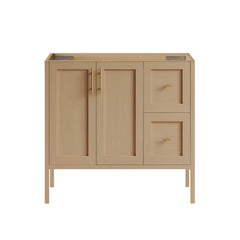 Bathroom Vanity Cabinet, Forme, 36 in Modular Freestanding in Natural Oak