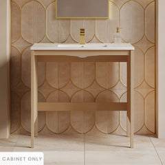 Bathroom Vanity Cabinet, Forme, 36 in Modular Freestanding in Natural Oak