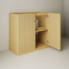 Bathroom Vanity Cabinet, Lafayette, 36 Inch Freestanding in Natural Oak