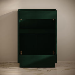 Bathroom Vanity Cabinet, St. Tropez, 24-Inch Freestanding in Green Oak